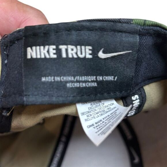 Nike Baylor Bears Camo Snapback Hat Unisex Adjustable Cap Multicolor - Picture 5 of 5